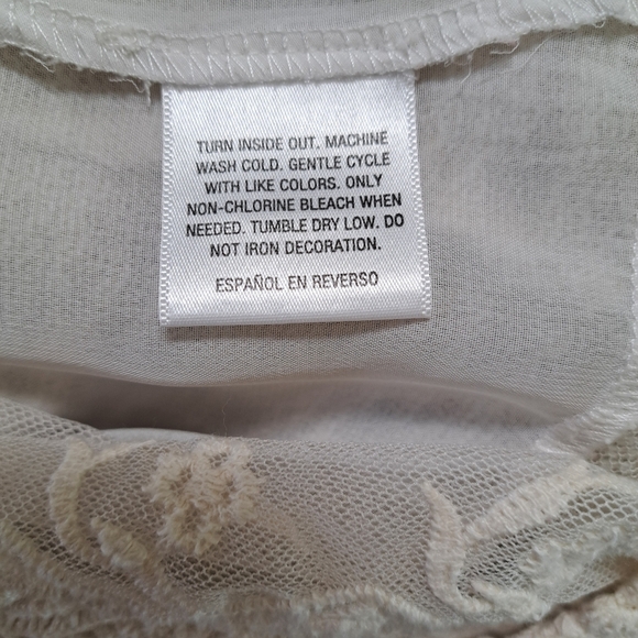 Styke & Co Beige Knit Sweater with Lace Hem Size 2X - Picture 6 of 6